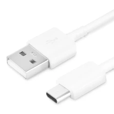 Original Samsung USB til USB-C kabel 1 m - Hvid