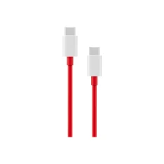 Original OnePlus Warp Charge USB-C til USB-C  kabel 1 m - Rød