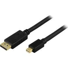 DisplayPort til Mini DisplayPort kabel - Sort - 5 m