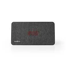 Bluetooth V5.0 højttaler - Indbygget ur | 15 W | 4 Timers spilletid - Sort/Grå