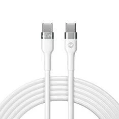 Forever USB-C til USB-C opladerkabel - 60W - 1m - Hvid