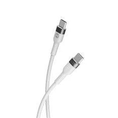 Forever Flexible USB-C til USB-C opladerlabel 100W - 2m - Hvid