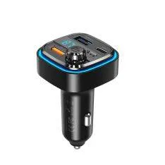 XO Bluetooth transmitter til bil - USB-C / USB-C opladerporte - Sort