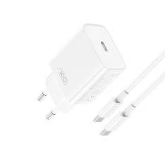 USB-C PD HURTIG oplader / adapter - 20W Inkl. USB-C til USB-C kabel