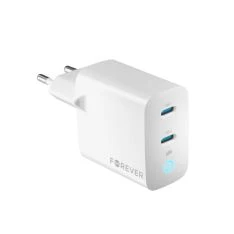 USB-C Dual GaN PD HURTIG oplader 65W 2x USB-C