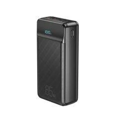 XO Powerbank 30000 mAh / PD 65W / QC 3,0 hurtig opladning - Sort