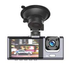 XO dash Dual bilkamera Fuld HD - Kamera til front og bag - Sort