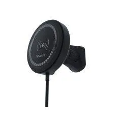 Forever magnetisk bilholder med trådløs opladning 15W - Sort