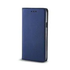 Motorola Moto G15 / G15 Power / G17 / G17 Power - Flip læder cover med magnetisk lukning - Marineblå