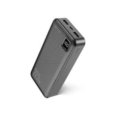 Forever Powerbank 20000mAh 22,5W med USB-C PD og USB QC - Sort