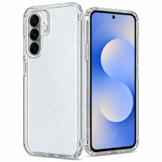 Samsung Galaxy S25 FE / S26 FE - Shine glitter gummi cover - Transparent