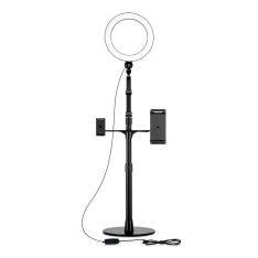 WERGON - Liv - Justerbar Livestream Mobil/tablet holder - 4,7-10" Mobil - 7-12" tablet - Sort