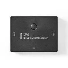 DVI Switch - 1080p/60 Hz - 2 vejs - Sort