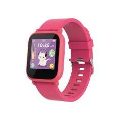 Maxlife MXSW-200 til børn - Vandtæt, Bluetooth, puls, spil - Med dansk sprog - Pink