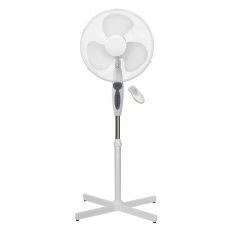 Platinet Gulvventilator ø40cm / H125 cm - med fjernbetjening - Hvid