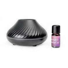 Platinet Aroma diffuser / Luftfugter - LED flamme effekt - Sort