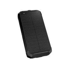 Platinet Powerbank 10000mAh / 15W med solceller - Sort