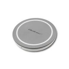 Qoltec Trådløs oplader 10W - QC 3.0 Quickcharge - Grå/sølv