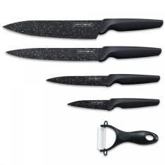 Royalty Line Knivsæt i 5 dele - Non-Stick belægning - Sort
