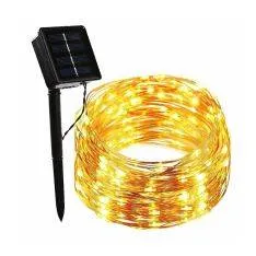 Forever LED Lyskæde med SOLCELLER - 200 LED lys / 22m - Varm hvid