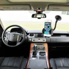 2 i 1 Universal Holder til Bilen m. Sugekop iPhone/Samsung