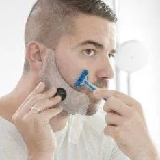 Wellness Hipster Barber skægkam skabelon