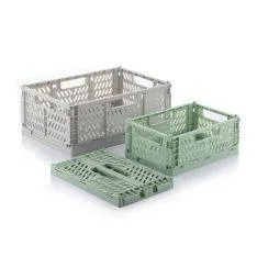 Foldbare opbevaringskasser 30 x 12 x 20 cm / 20 x 9 x 15 cm - Sæt med 3 stk.