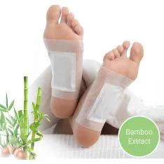 DETOX Bamboo afgiftende fodplastre - Pakke med 10 stk.