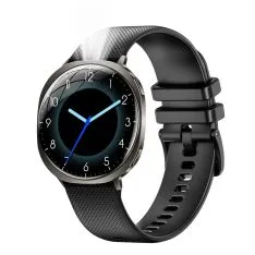 Smartwatch / Fitness tracker - Vandtæt / lommelygte og med Dansk sprog - Sort