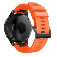 Garmin Fenix 6/Fenix 5 Plus/Fenix 5 - Silikonerem 22mm - Juterbar længde - Orange