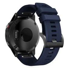 Garmin Fenix 6/Fenix 5 Plus/Fenix 5 - Silikonerem 22mm - Juterbar længde - Marineblå