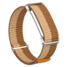 Google Fitbit Air - Urrem i nylon tekstil med metal urkasse - Brun