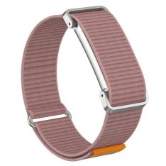 Google Fitbit Air - Urrem i nylon tekstil med metal urkasse - Lys blomme