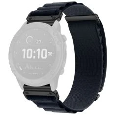 Garmin Fenix 8 47mm - Urrem i nylon tekstil 22mm med Quick Release - Midnatsblå