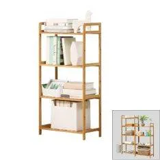 Reol i Bambus med 4 hylder 100 x 50 cm