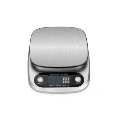 Precesion digital køkkenvægt 0.1g - 5kg - Rustfrit stål