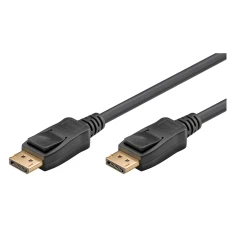 DisplayPort 1.4 kabel - 8K - 60Hz - Guldbelagte stik - 3 m