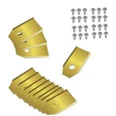 12-Pak Titanium Knive i rustfrit stål 0,75mm til Husqvarna / Gardena
