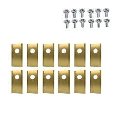 12-Pak Titanium worx Knive i rustfrit stål til Worx Landroid L/M/Vision/S