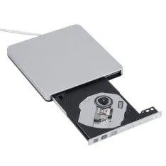 Slim Ekstern CD/DVD RW Drev / brænder - Tilslut via USB - Til MacBook/Laptop